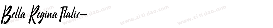 Bella Regina Italic字体转换